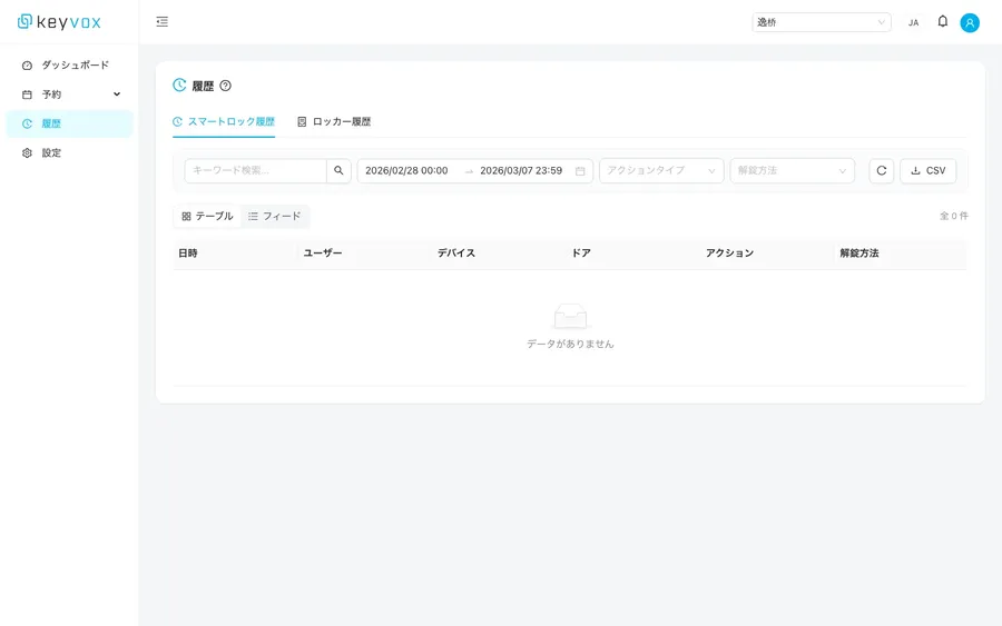 入退室ログ